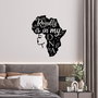 Wallity Royalty Is In My Dna Escultura de Pared Negra